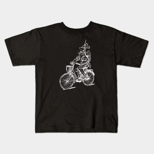 SEEMBO Knight Cycling Bicycle Bicycling Biking Riding Bike Kids T-Shirt by SEEMBO